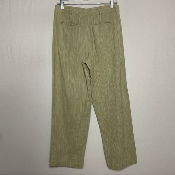 Urban Outfitters Maria Button Front High Rise Cropped Tapered Trousers Pants - Picture 6 of 11